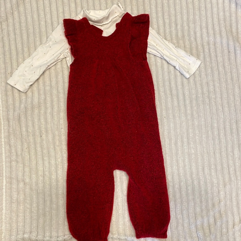 Baby Gap romper and turtleneck